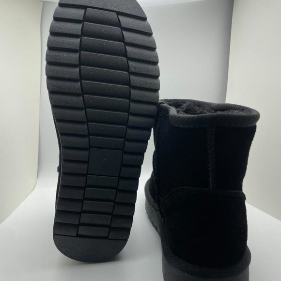 CUSHIONAIRE Women's Cozy pull on boot BLACK 8 - Picture 5 of 6